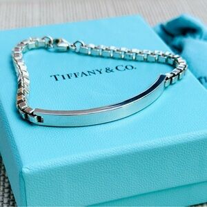 Tiffany & Co. Venetian ID Sterling Silver Bracelet, 7.5” Medium Size